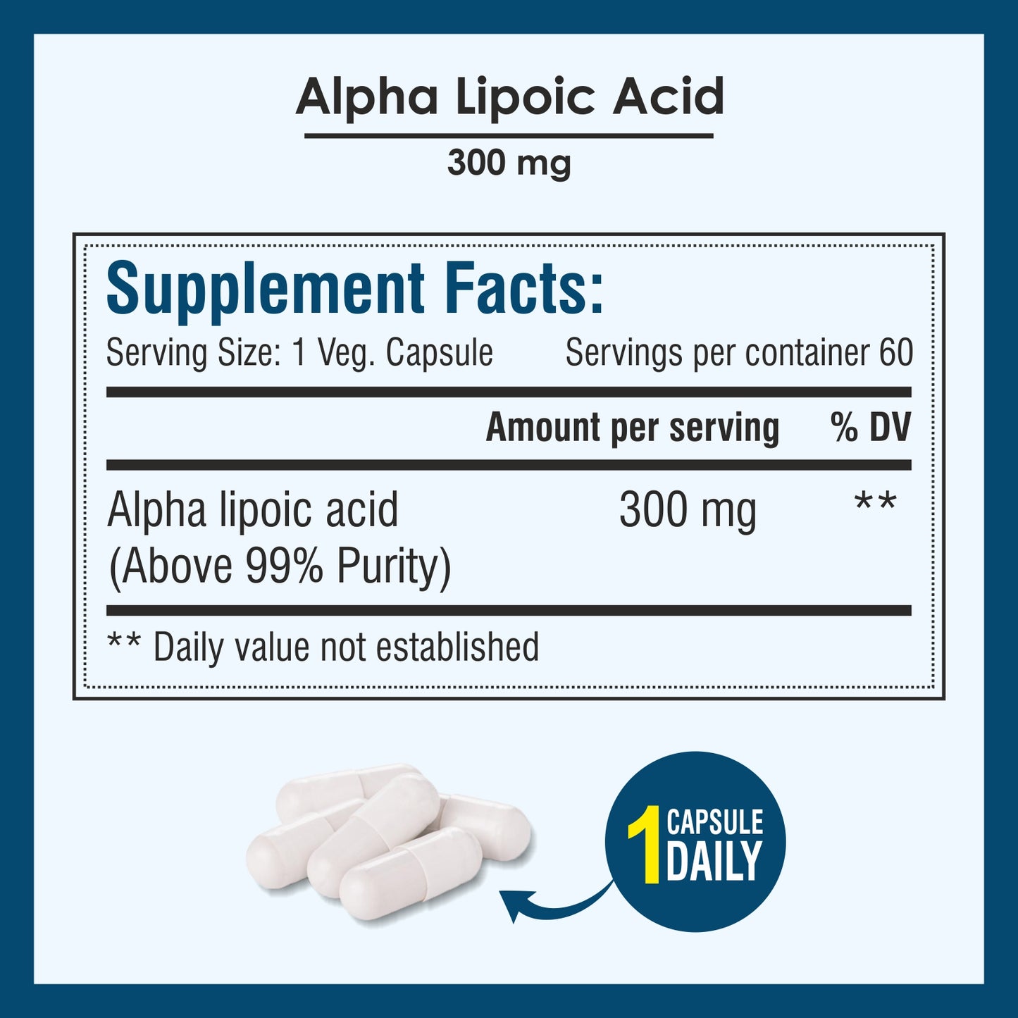 Biotrex Alpha Lipoic Acid 300mg - 60 Capsules