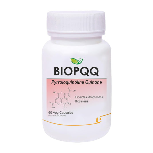 Biotrex Nutraceuticals Bio Pqq 20mg With Calcium Supplement - 60 Veg Capsules, pqq as (pyrroloquinoline Quinone disodium salt)