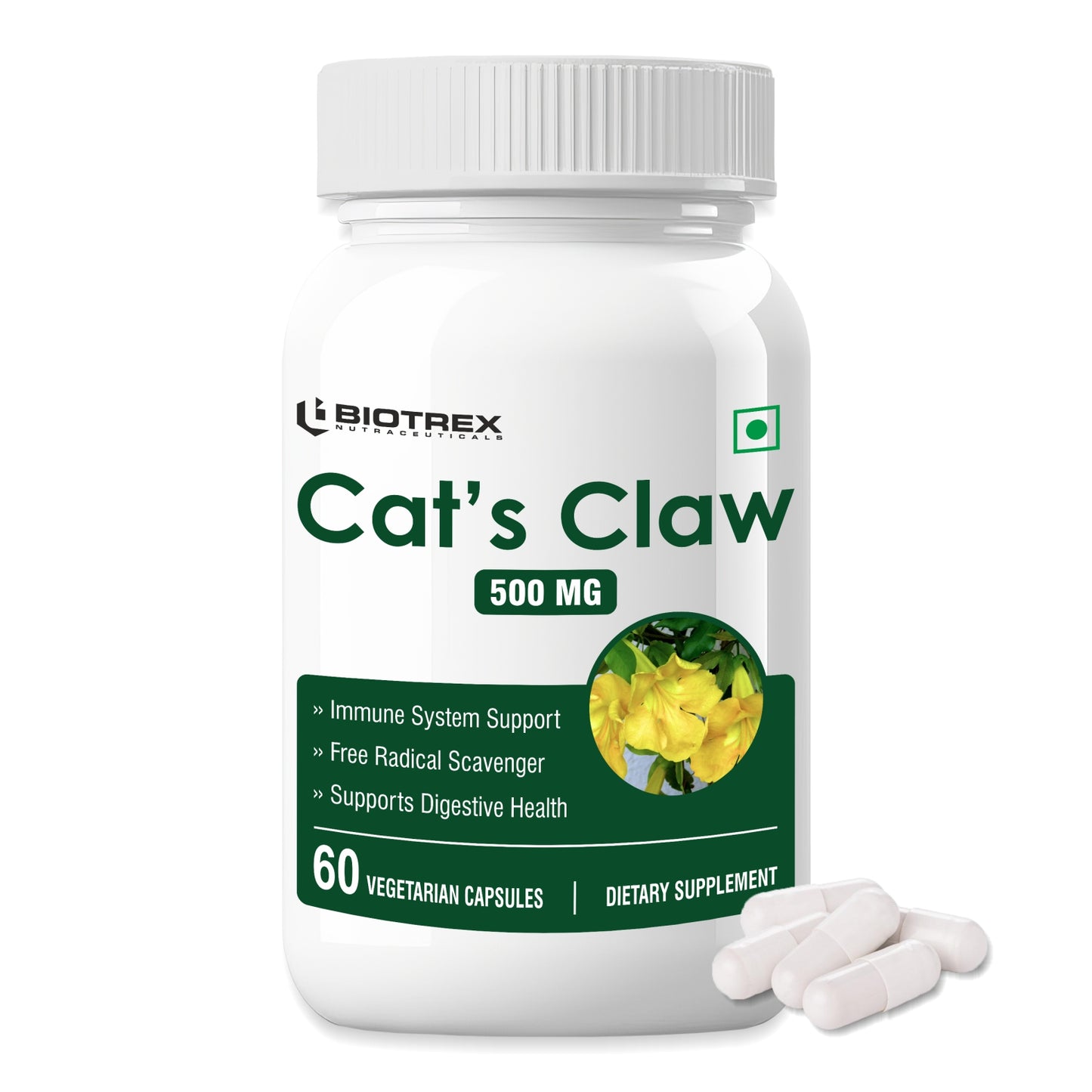 Biotrex Cat's Claw 500 mg - 60 Capsules