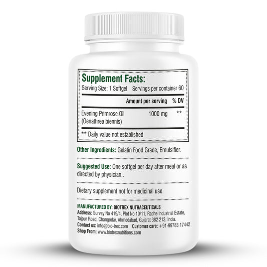 Biotrex Evening Primrose Oil 1000mg - 60 Softgels