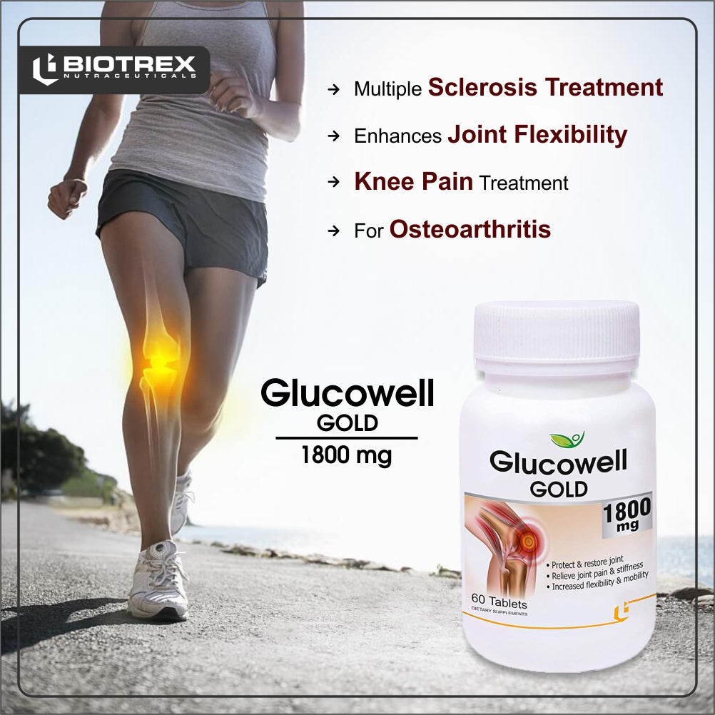 Biotrex Glucowell Gold 1800mg - 60 Tablets