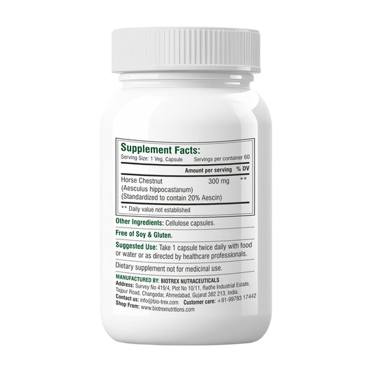 Biotrex Horse Chestnut 300mg - 60 Capsules