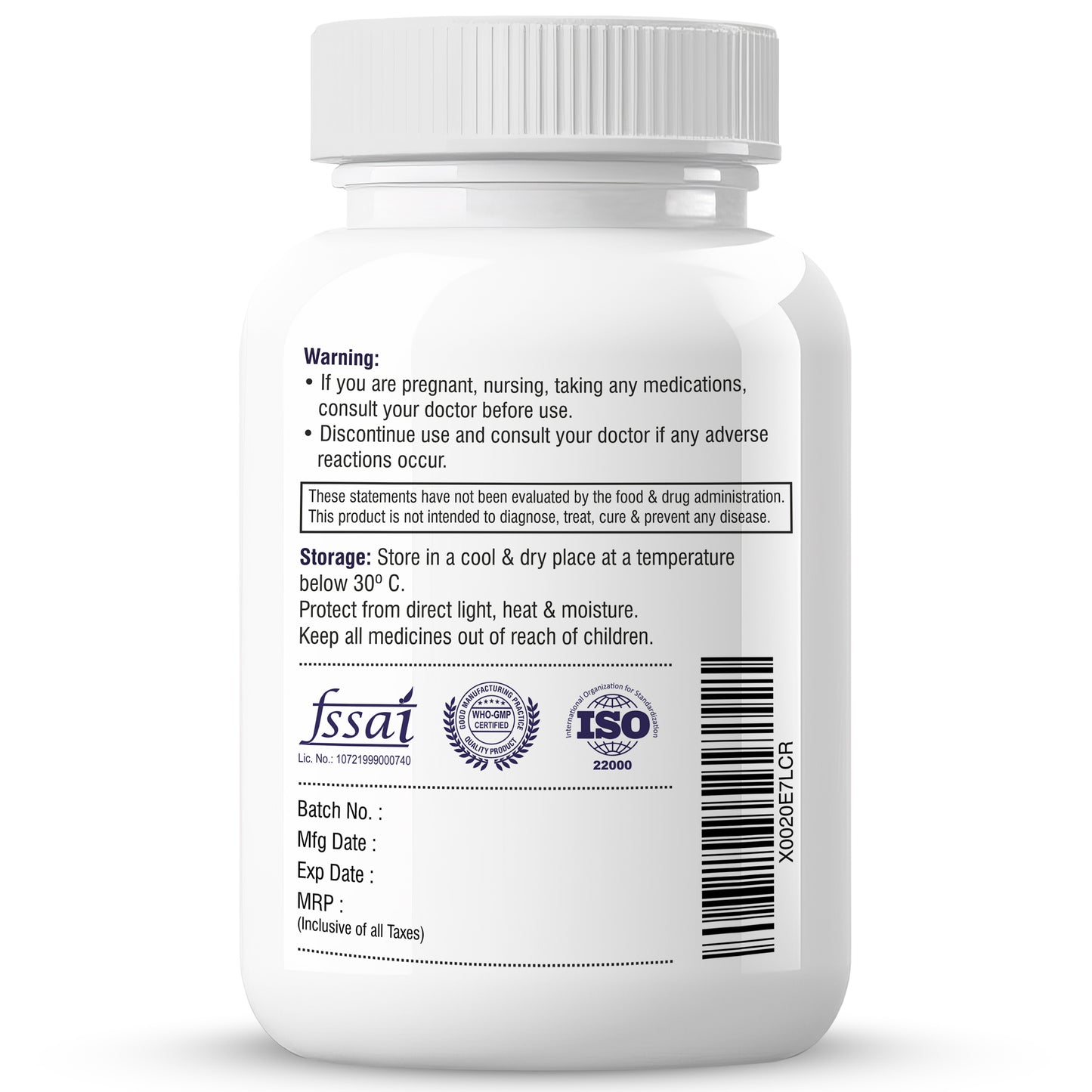 Biotrex Magnesium L-Threonate, Supports Brain Health & Cognitive Function, Highly Bioavailable Magnesium - 30 Veg Capsules