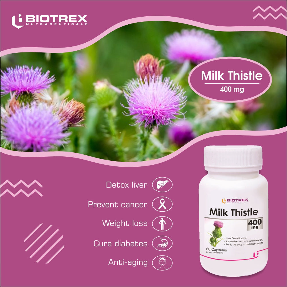 Biotrex Milk Thistle 400mg - 60 Capsules