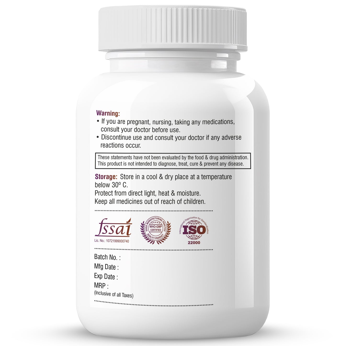Biotrex Mucuna Pruriens (Kapikachhu) (20% L-Dopa) 500mg With P-5-P (Pyridoxal 5'-Phosphate) 50mg | Prolactin Support | Vitality & Energy Booster | Cardiovascular | Nerve Health - 30 Veg Capsules
