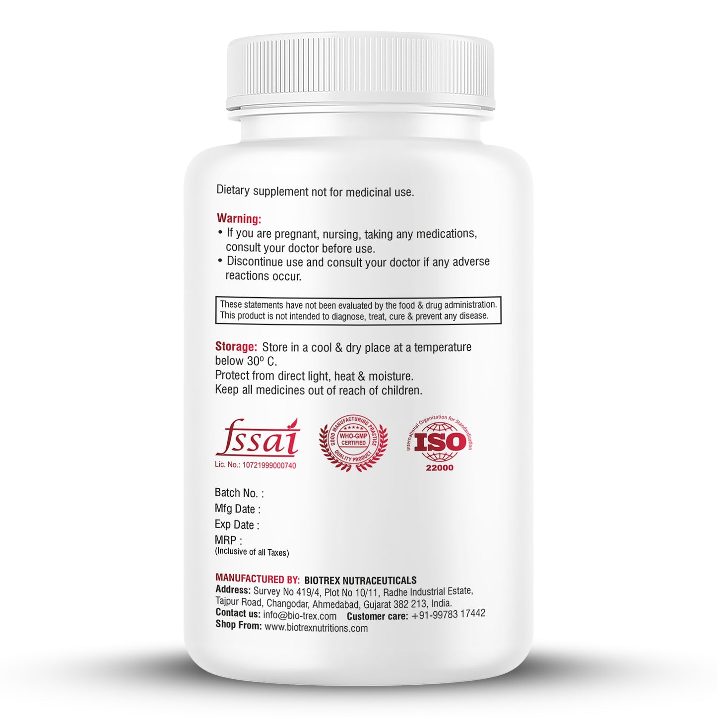 Biotrex Nutraceuticals Multivitamin With Probiotics For Women | Combination of 43 Ingredients | Enhances Energy & Strong Immune Function | Antioxidant | Hair, Skin & Nails | Purity Tested - 120 Tablets