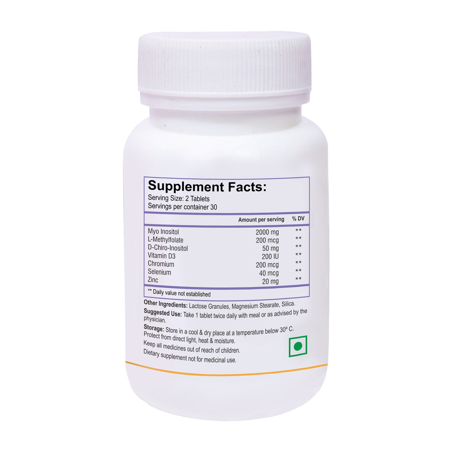 Biotrex Nutraceuticals Pcos Care Supplement, Natural Pcos/Pcod Supplement For Women - 60 Tablets