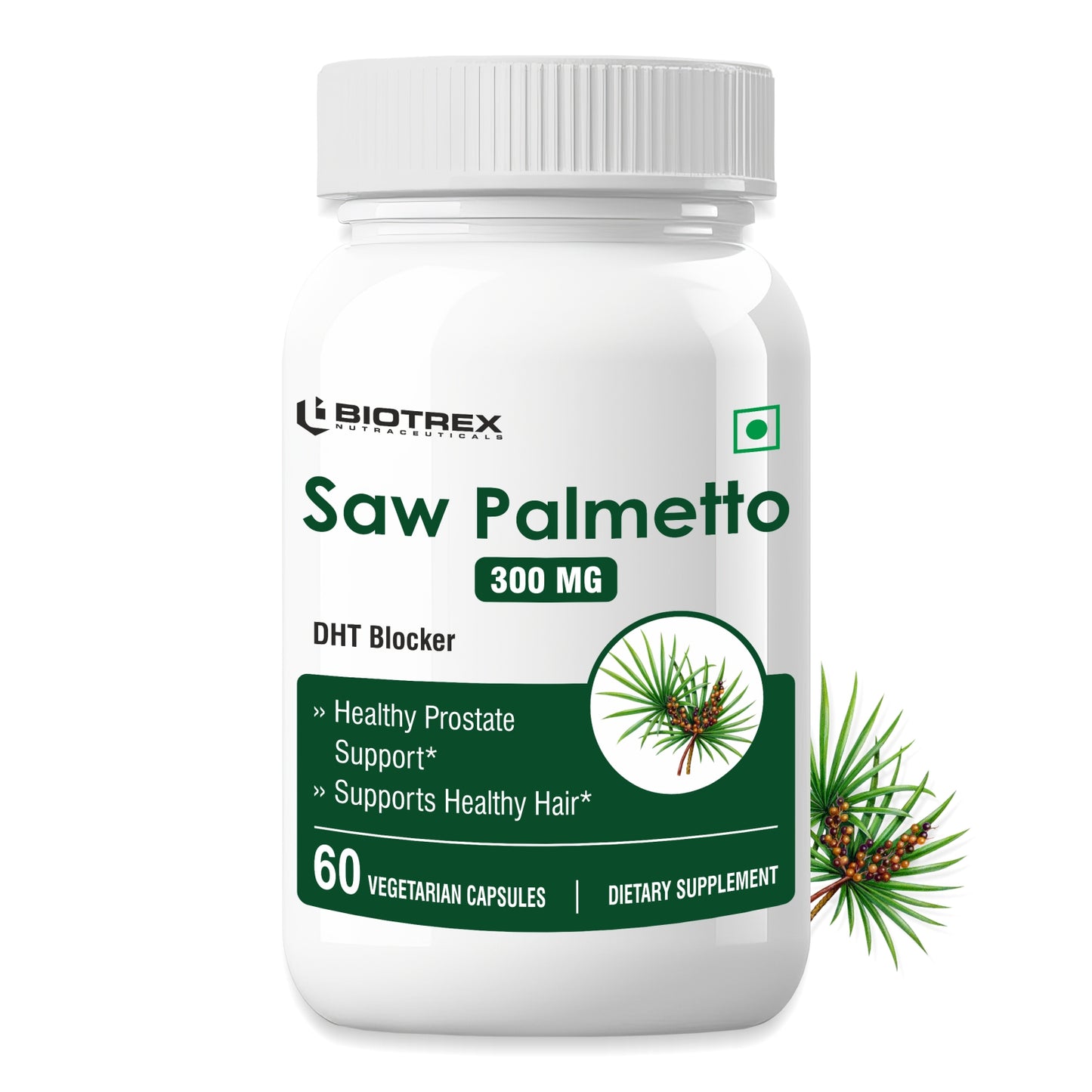 Biotrex Saw palmetto 300mg - 60 Capsules