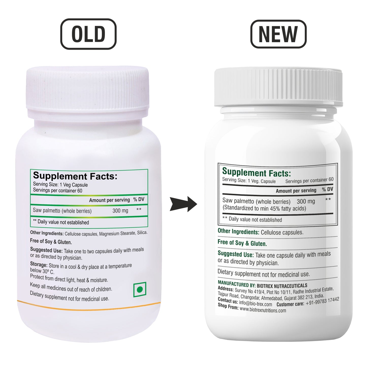 Biotrex Saw palmetto 300mg - 60 Capsules