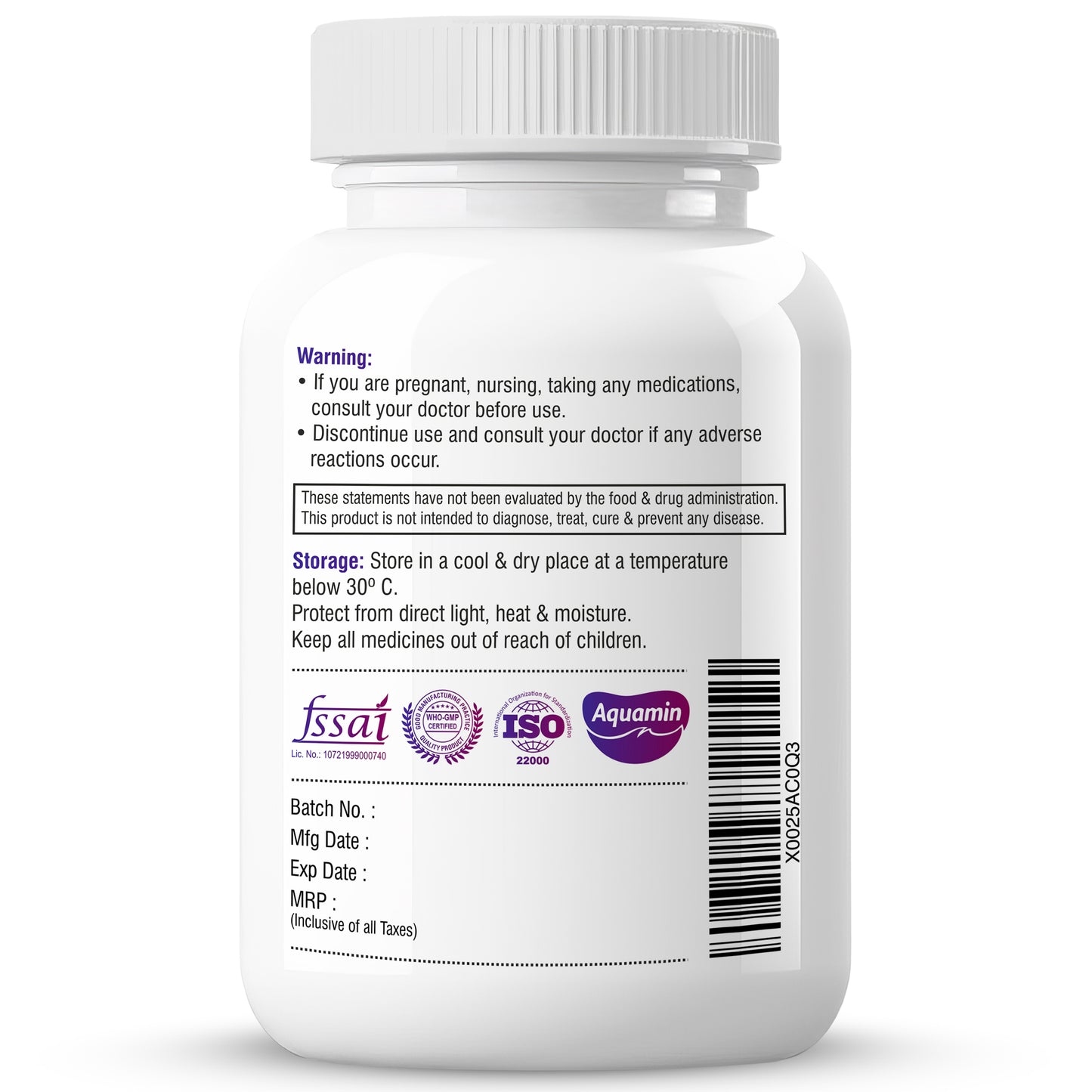 Biotrex Trio Magnesium Complex Enriched With Magnesium L- Threonate, Aquamin Citrate & Magnesium Glycinate, Highly Bioavailable Forms of Magnesium, Supports Healthy Nerve & Brain Health, Supports Healthy Sleep - 60 Veg Capsules