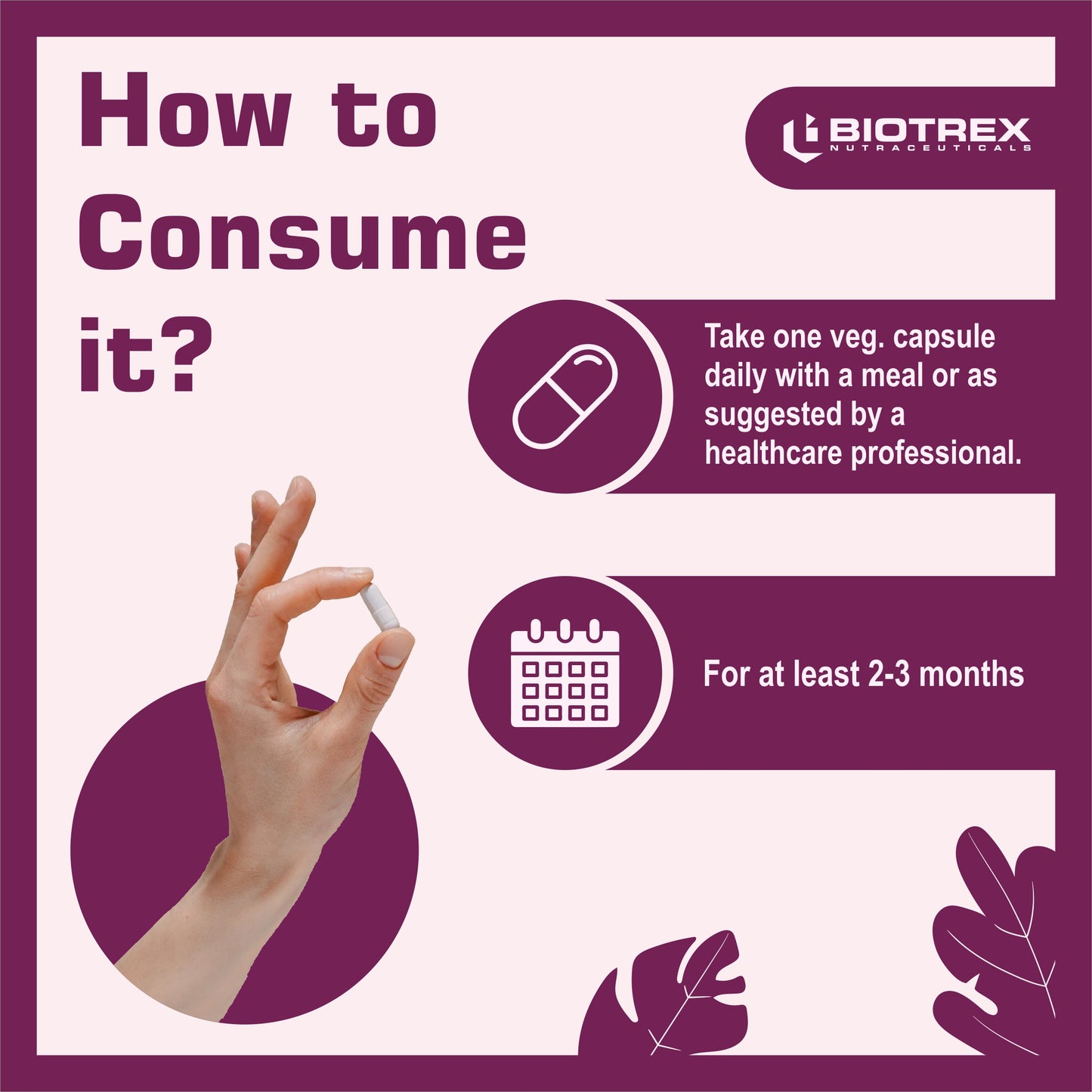 Biotrex Zinc Citrate Supplement With High Purity, Supports Healthy Skin, Hair & Nails, Immune Health - 120 Veg Capsules