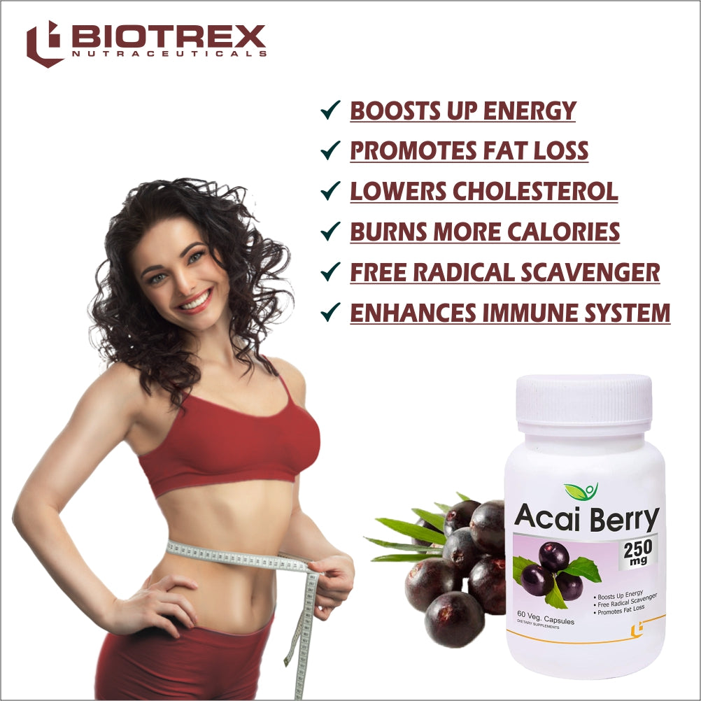 Biotrex Acai Berry 250mg - 60 Capsules