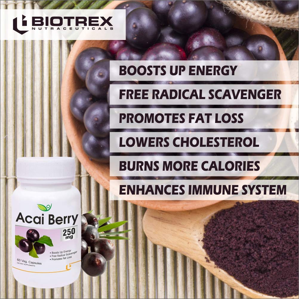 Biotrex Acai Berry 250mg - 60 Capsules