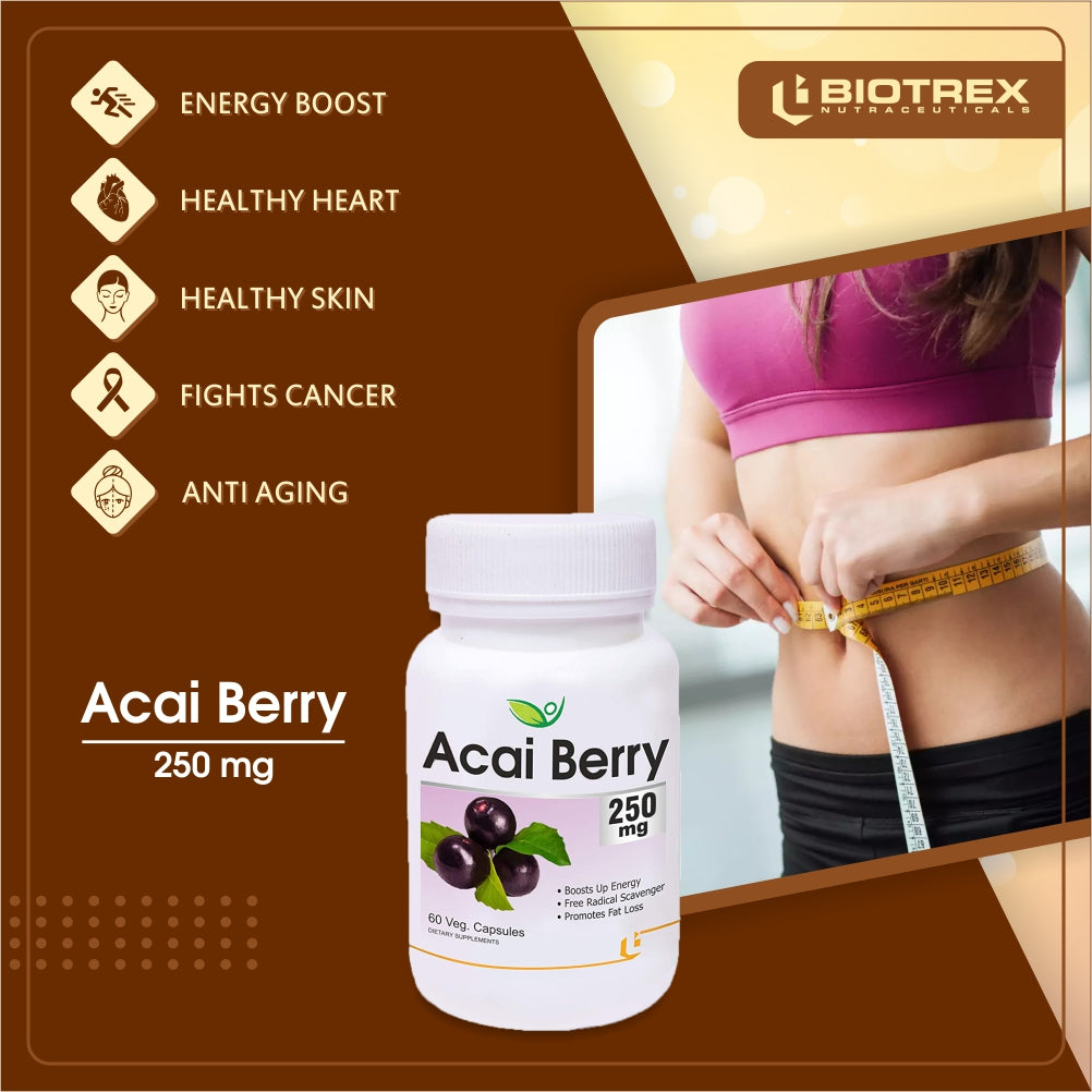 Biotrex Acai Berry 250mg - 60 Capsules