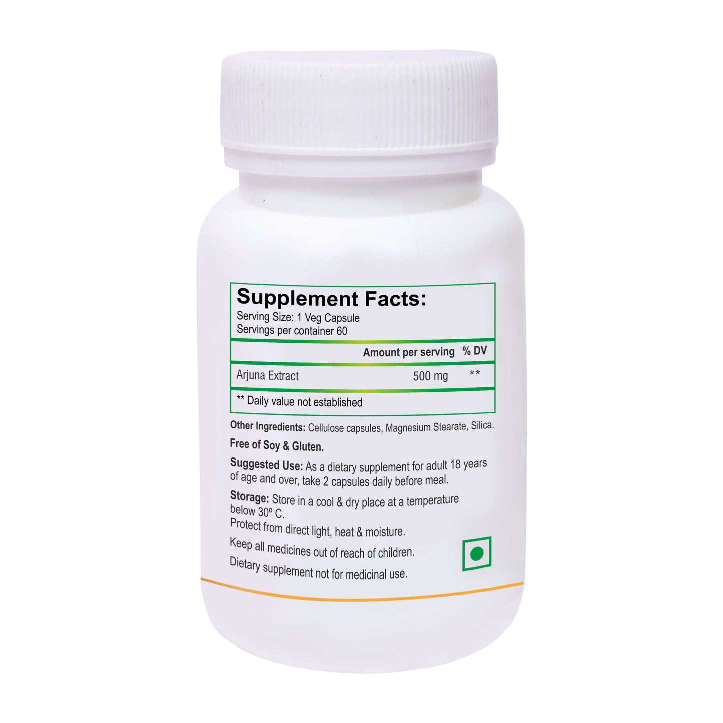 Biotrex Arjuna 500mg - 60 Capsules