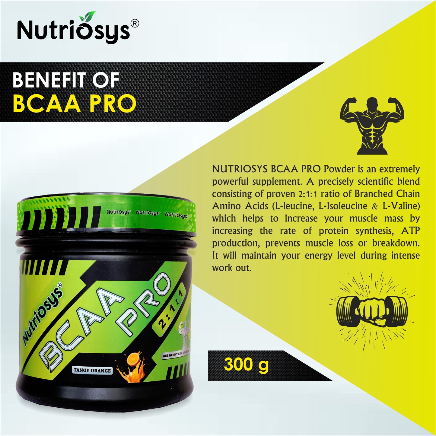 Nutriosys BCAA Pro - 300Gram