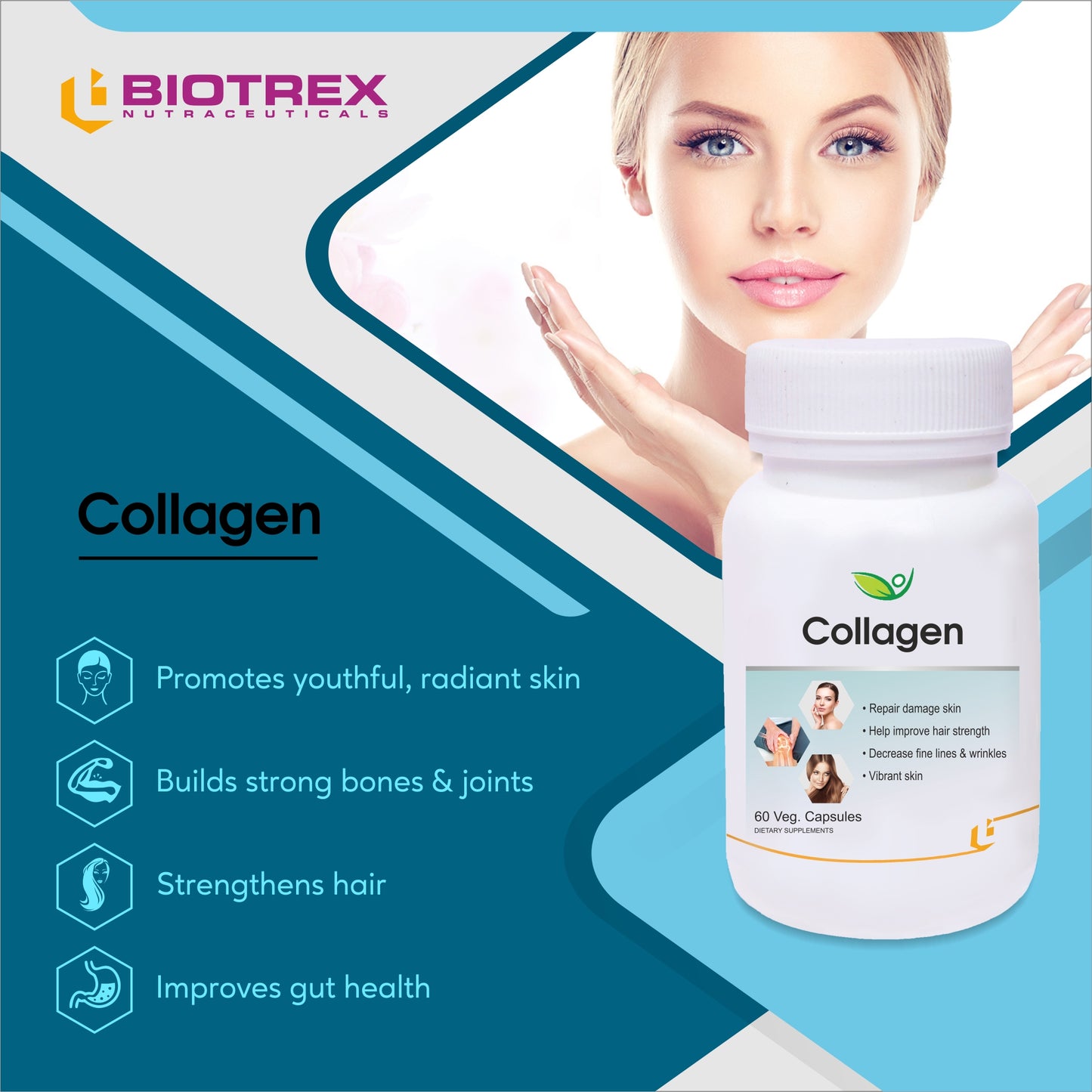 Biotrex Collagen - 60 Capsules