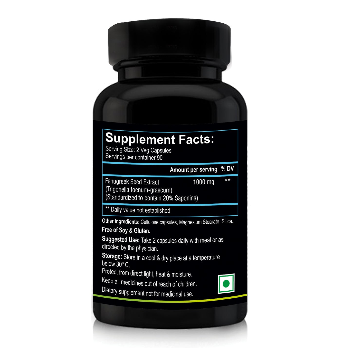 Nutriosys Fenugreek 1000mg - 90 Capsules