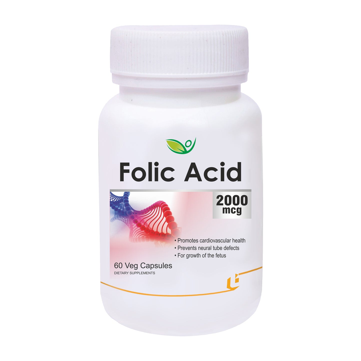 Biotrex Folic Acid 2000mcg - 60 Capsules