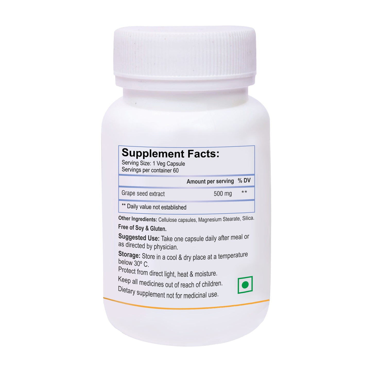 Biotrex Grape Seed 500mg - 60 Capsules