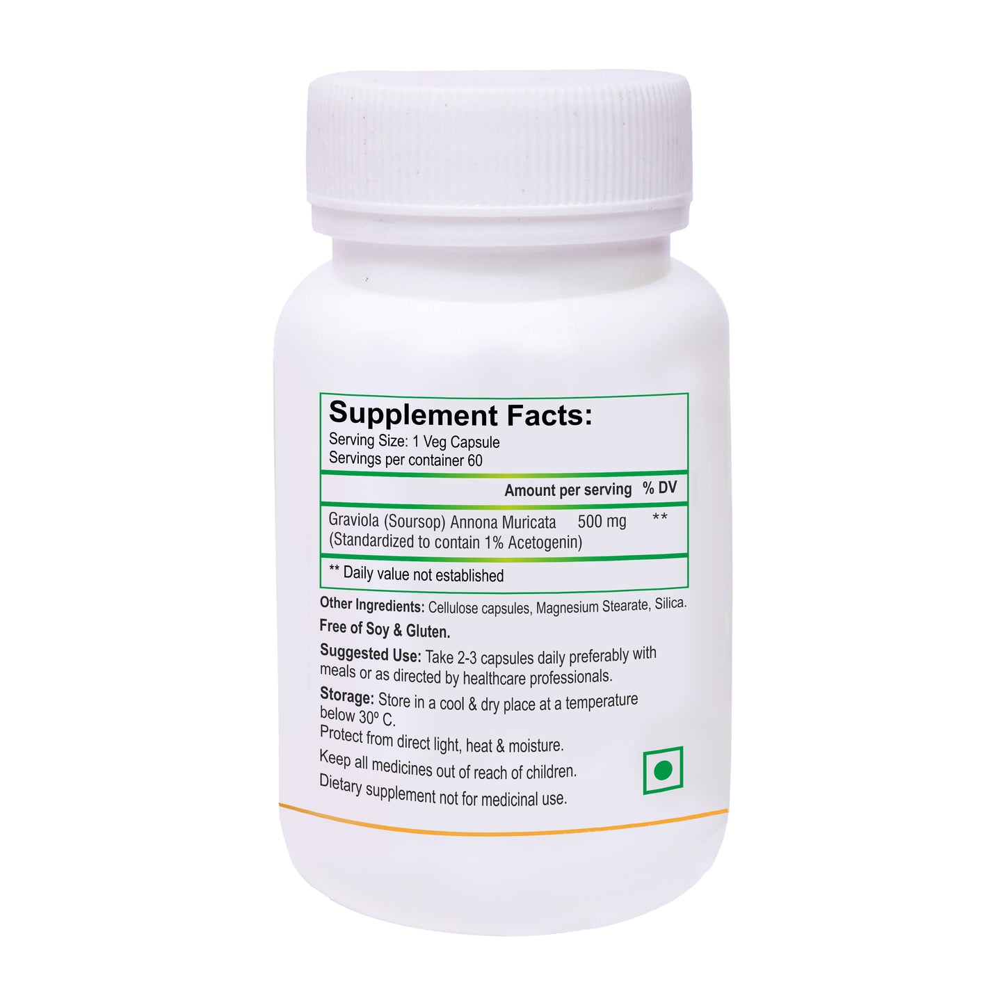 Biotrex Graviola 500mg - 60 Capsules