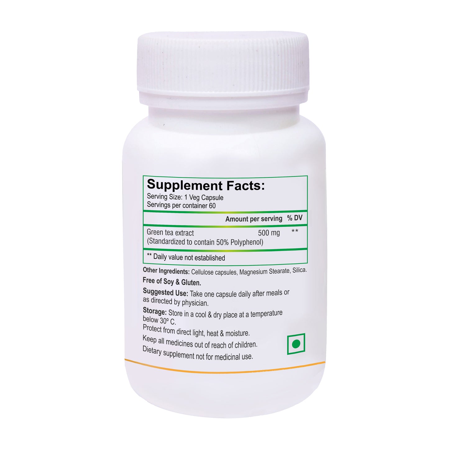 Biotrex Green Tea 500mg - 60 Capsules
