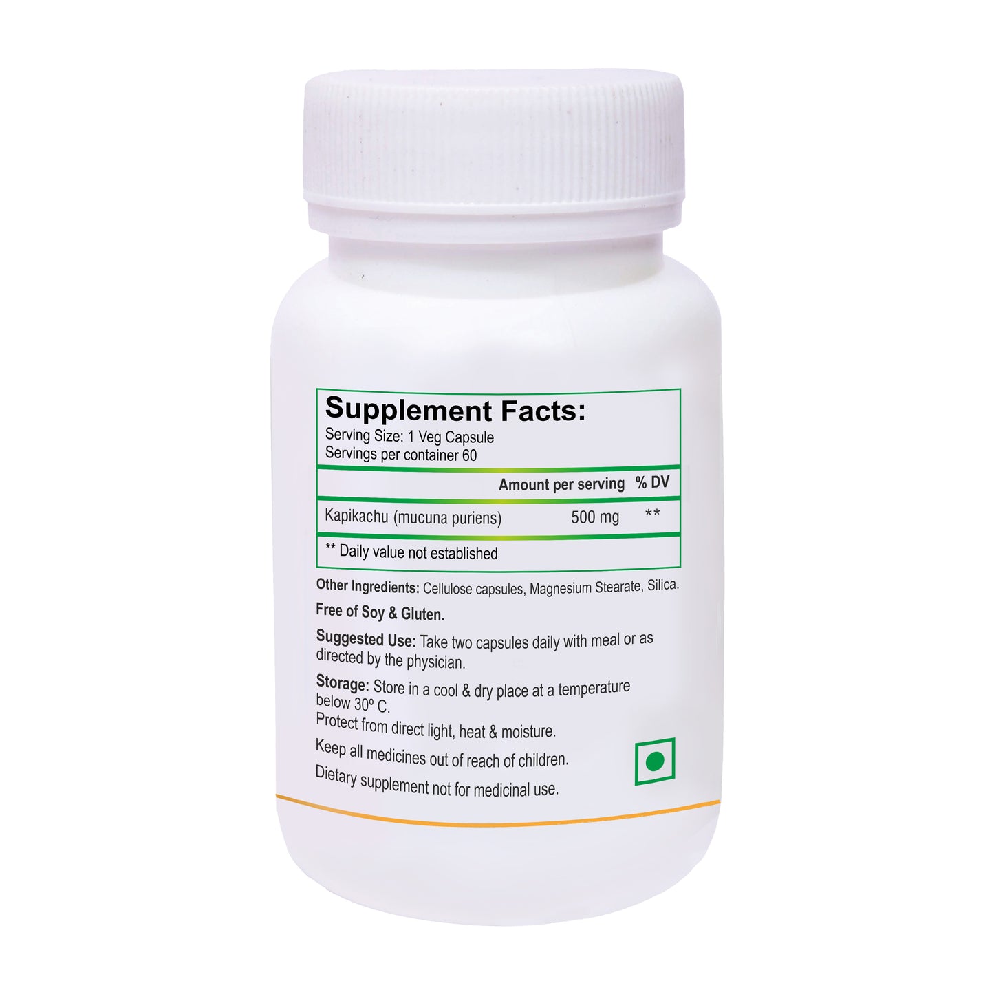 Biotrex Kapikachhu 500mg - 60 Capsules