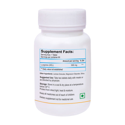 Biotrex L-arginine 500mg - 60 Tablets