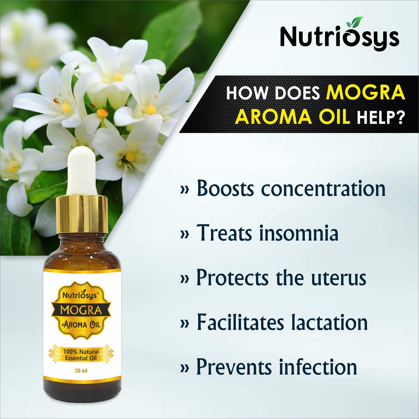 Nutriosys Mogra Oil - 30ml