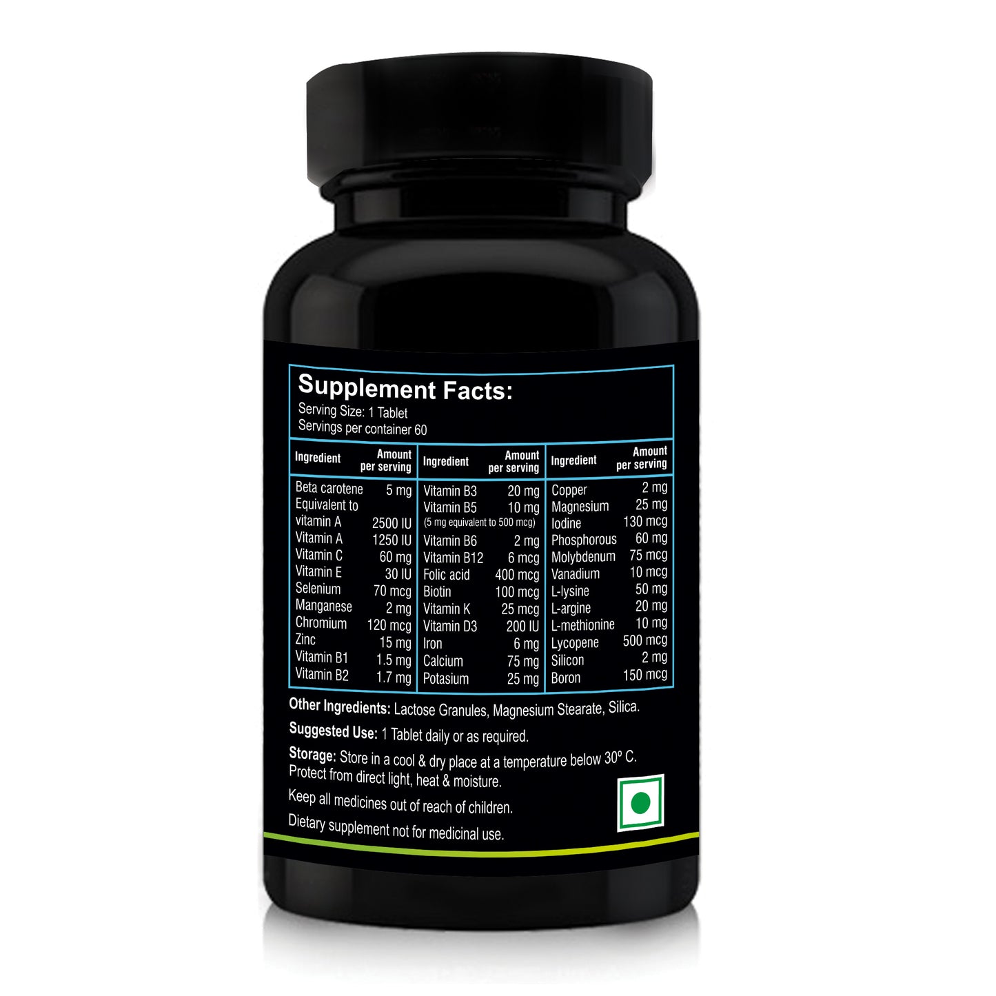 Nutriosys Multisys-60 Multivitamins & Minerals - 90 Capsules