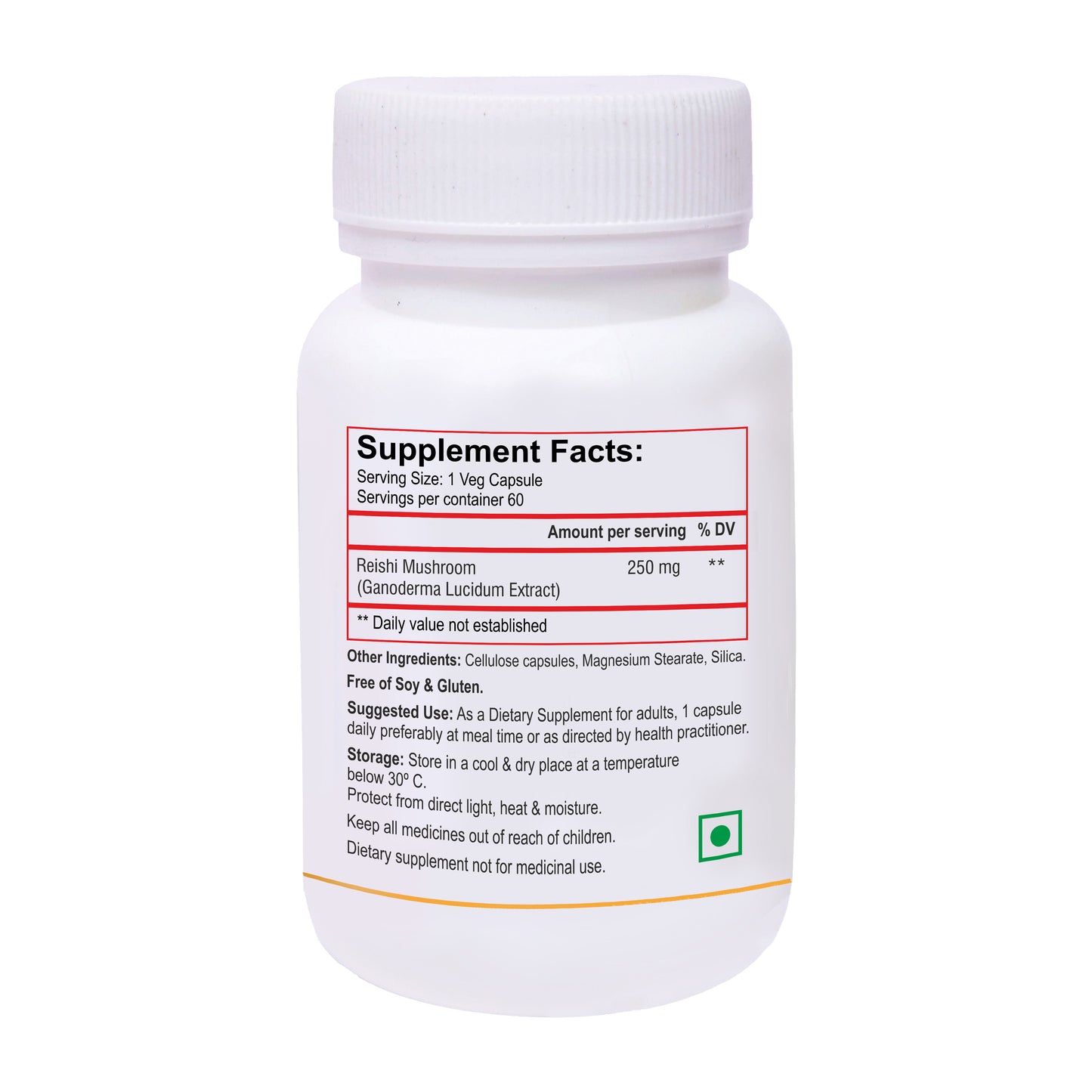 Biotrex Reishi Mushroom 250mg - 60 Capsules