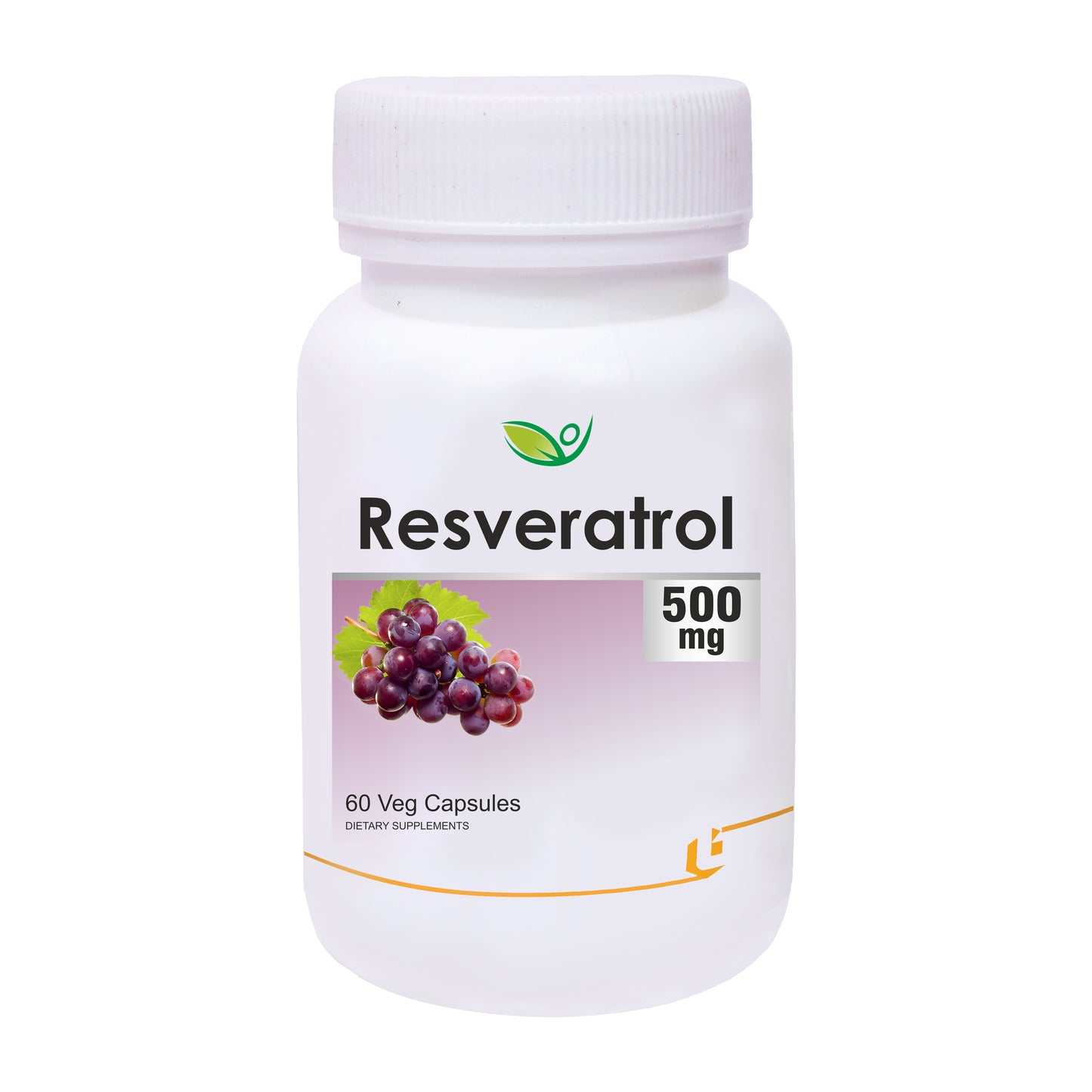 Biotrex Resveratrol 500mg - 60 Capsules Cognitive Health, Skin Health, Antioxidant Support & Cardiovascular Health