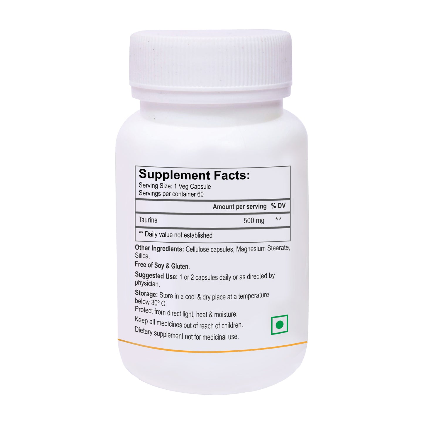 Biotrex Taurine 500mg - 60 Capsules