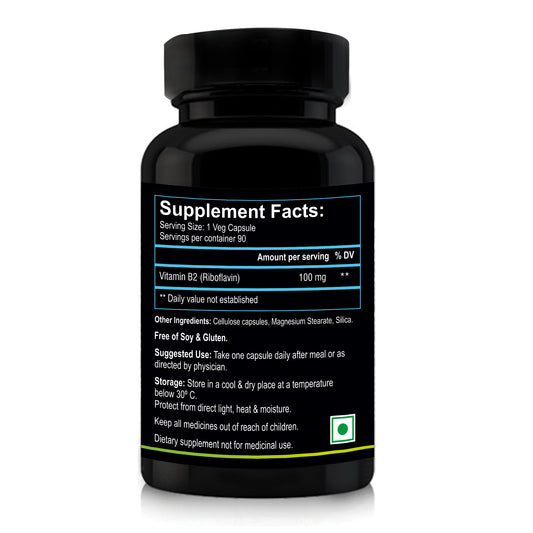 Nutriosys Vitamin B2 100mg - 90 Capsules
