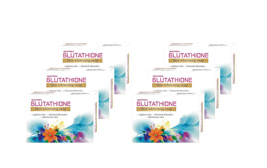 Biotrex Glutathione Skin Whitening Soap, 75gm - Pack of 6