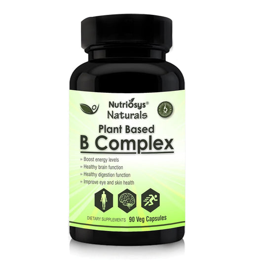 Nutriosys Naturals Plant Based Vitamin B-Complex | 90 Capsules