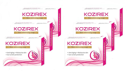 Biotrex Nutraceuticals Kozirex Skin Whitening Bath Soap, 75g (Pack of 6)