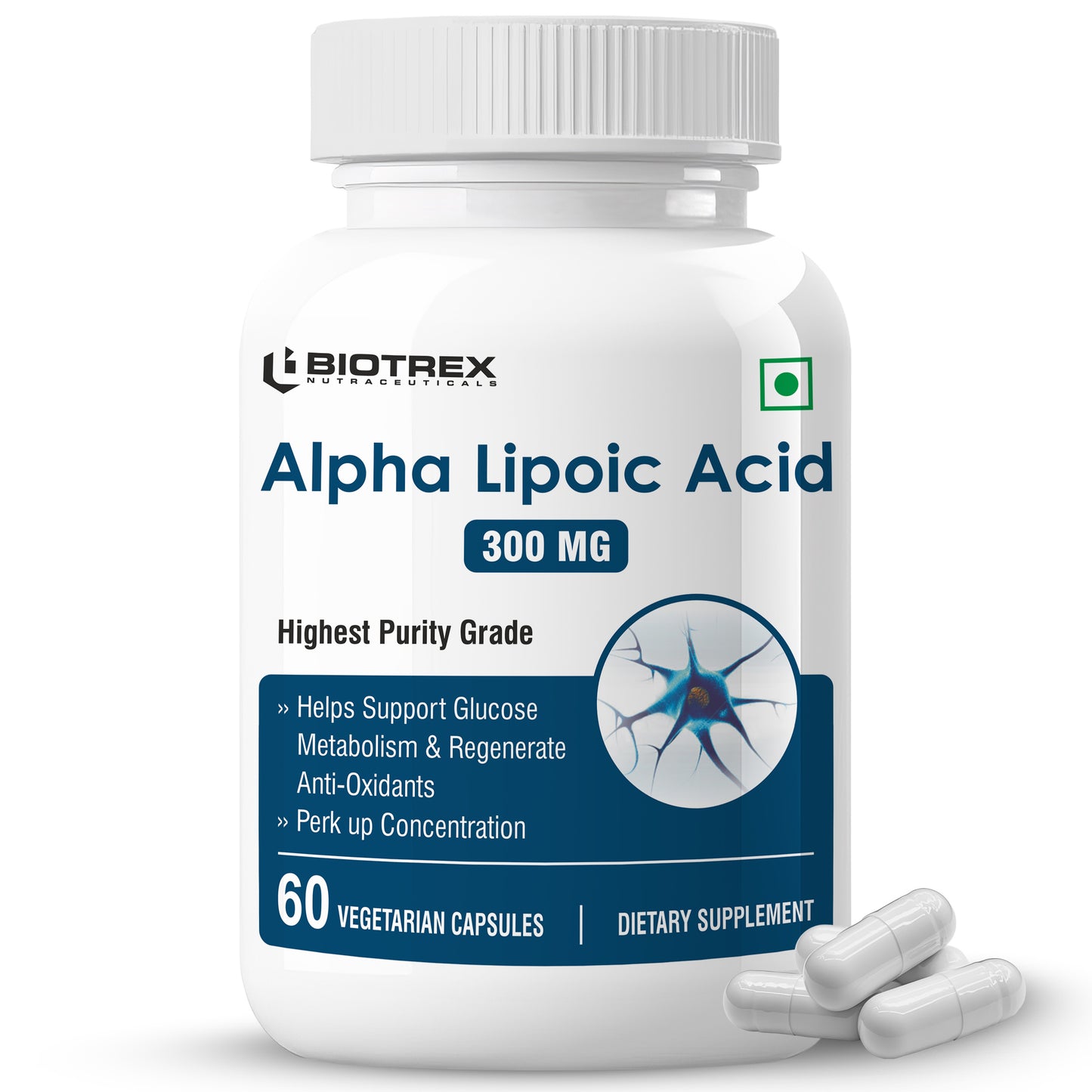 Biotrex Alpha Lipoic Acid 300mg - 60 Capsules