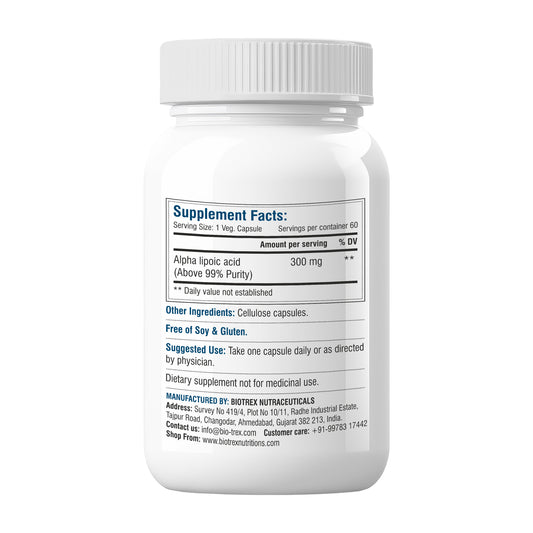 Biotrex Alpha Lipoic Acid 300mg - 60 Capsules