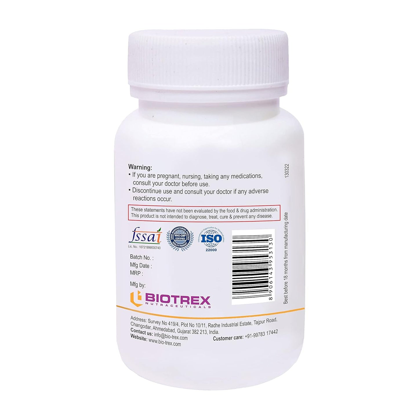 Biotrex Potassium Citrate 800mg - 60 Capsules
