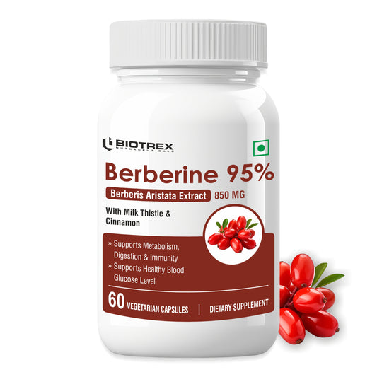 Biotrex Berberis Berberine 95% Supplement - 60 Veg Capsules