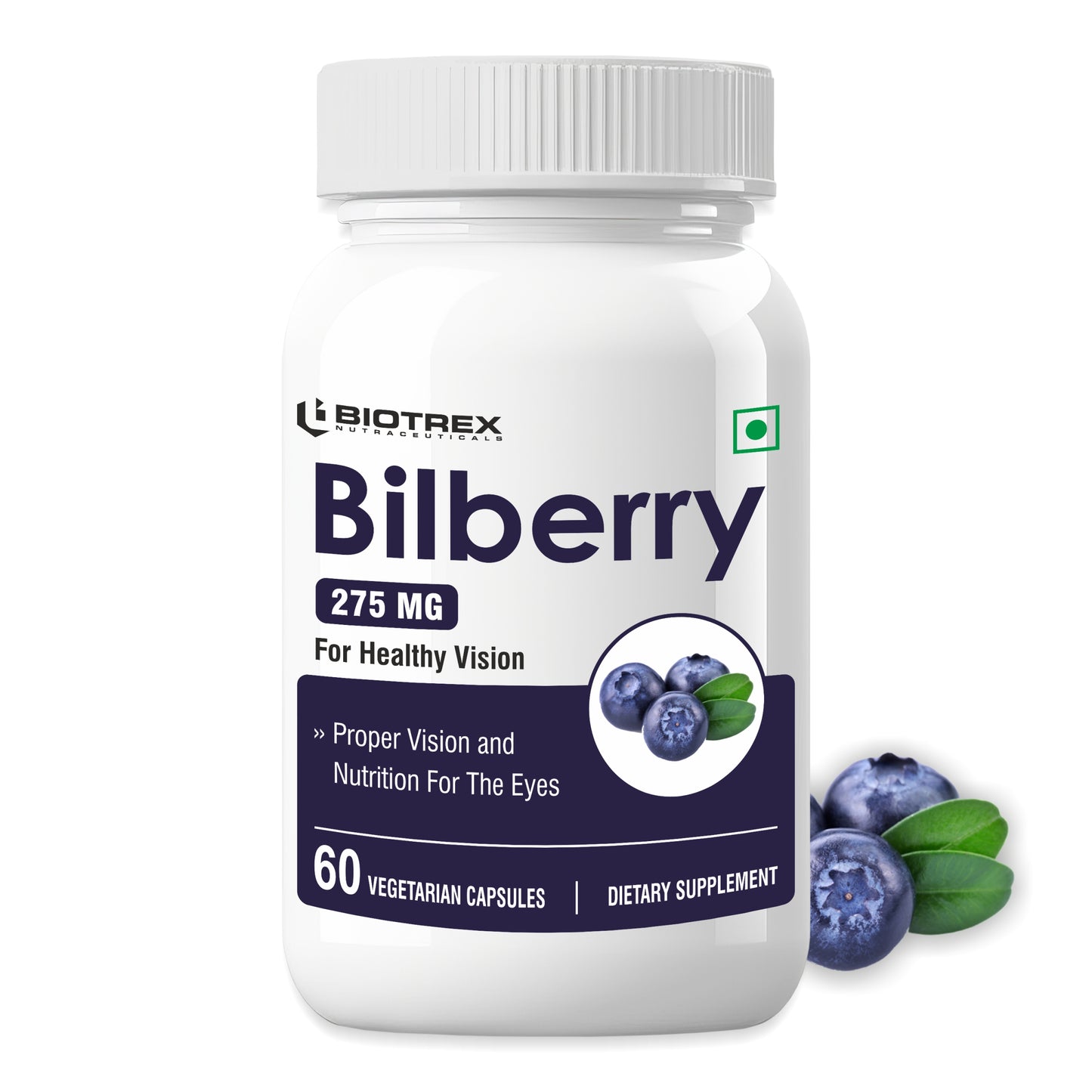 Biotrex Bilberry 275mg - 60 Capsules