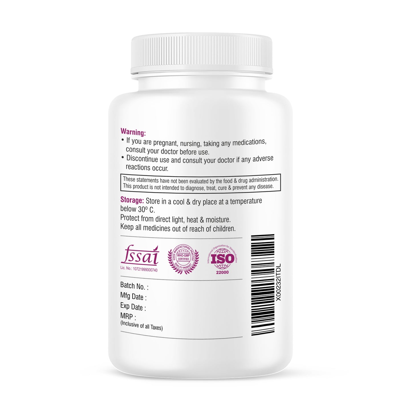 Biotrex Biotin Supplement For Hair, Skin & Nails, Enriched With Amla, Brahmi, Lycopene & Bamboo Extract - 90 Tablets