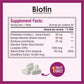 Biotrex Biotin Supplement For Hair, Skin & Nails, Enriched With Amla, Brahmi, Lycopene & Bamboo Extract - 90 Tablets