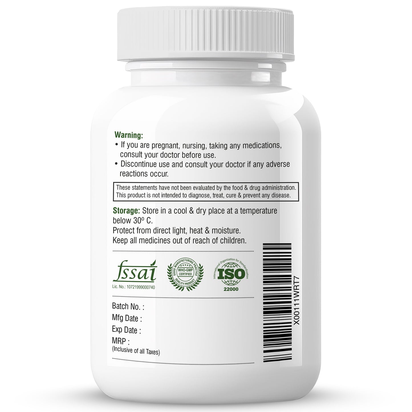 Biotrex Dandelion 500mg - 60 Capsules, Antioxidant, Detoxifies Liver, Digestive Aid