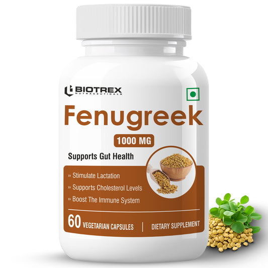 Biotrex Fenugreek 1000mg - 60 Capsules