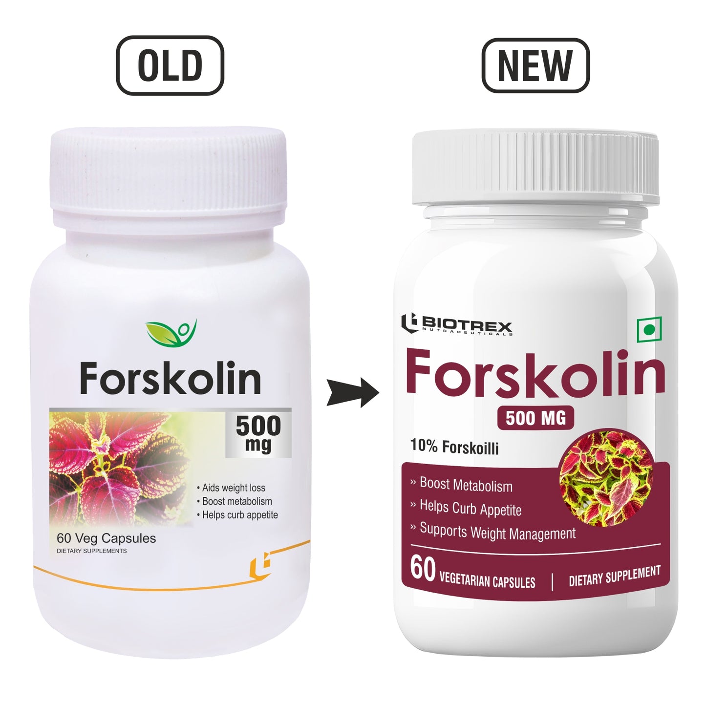 Biotrex Forskolin 500mg- 60 Capsules