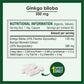 Biotrex Ginkgo Biloba With Brahmi 500mg, Supports Memory & Better Concentration, Healthy Blood Circulation, 24% Flavone Glycosides - 60 Vegetarian Capsules