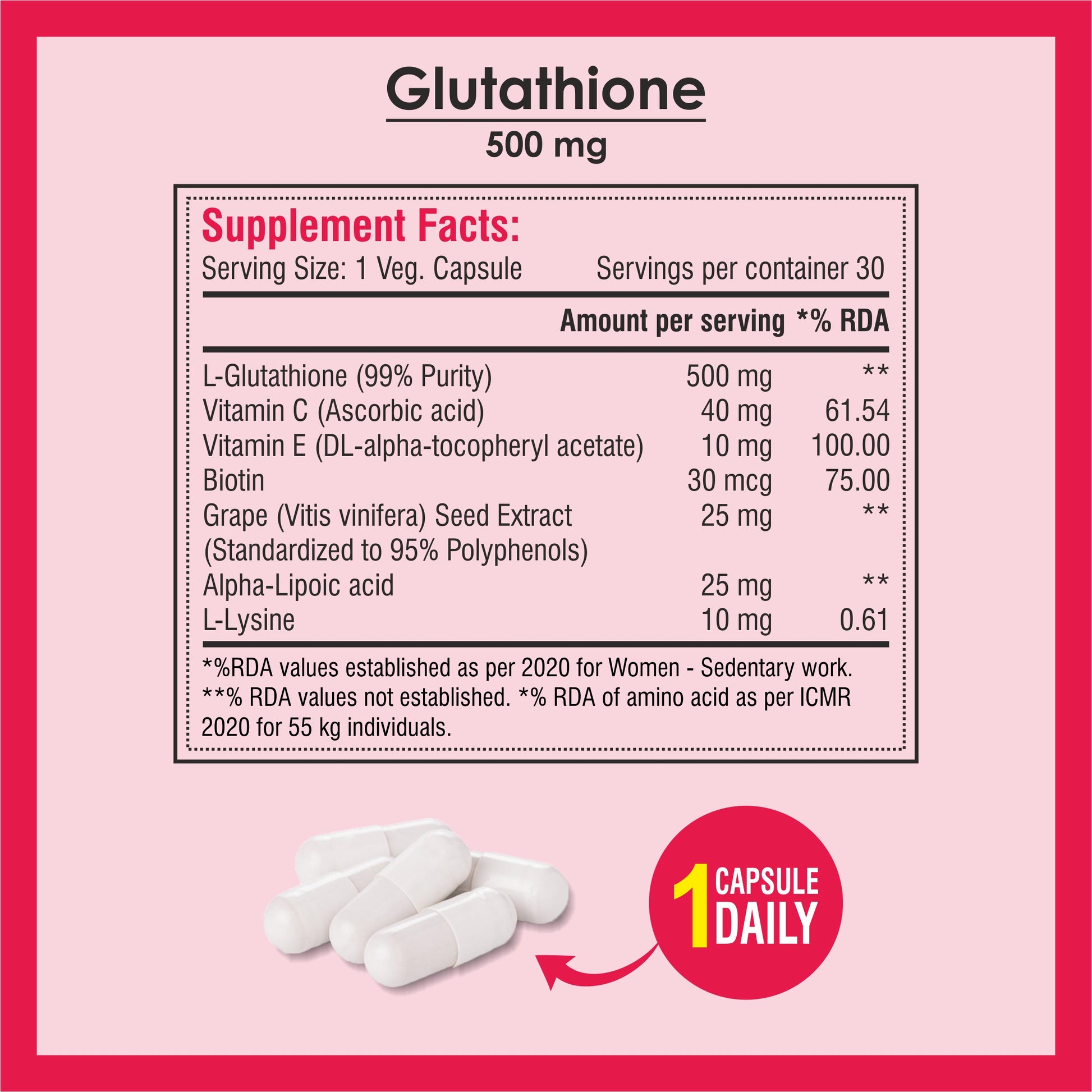 Biotrex Glutathione With Vitamin C & E, Biotin, Grape Seed Extract, Al BIOTREX NUTRACEUTICALS Biotrex Glutathione With Vitamin C & E, Biotin, Grape Seed Extract, Al BIOTREX NUTRACEUTICALS