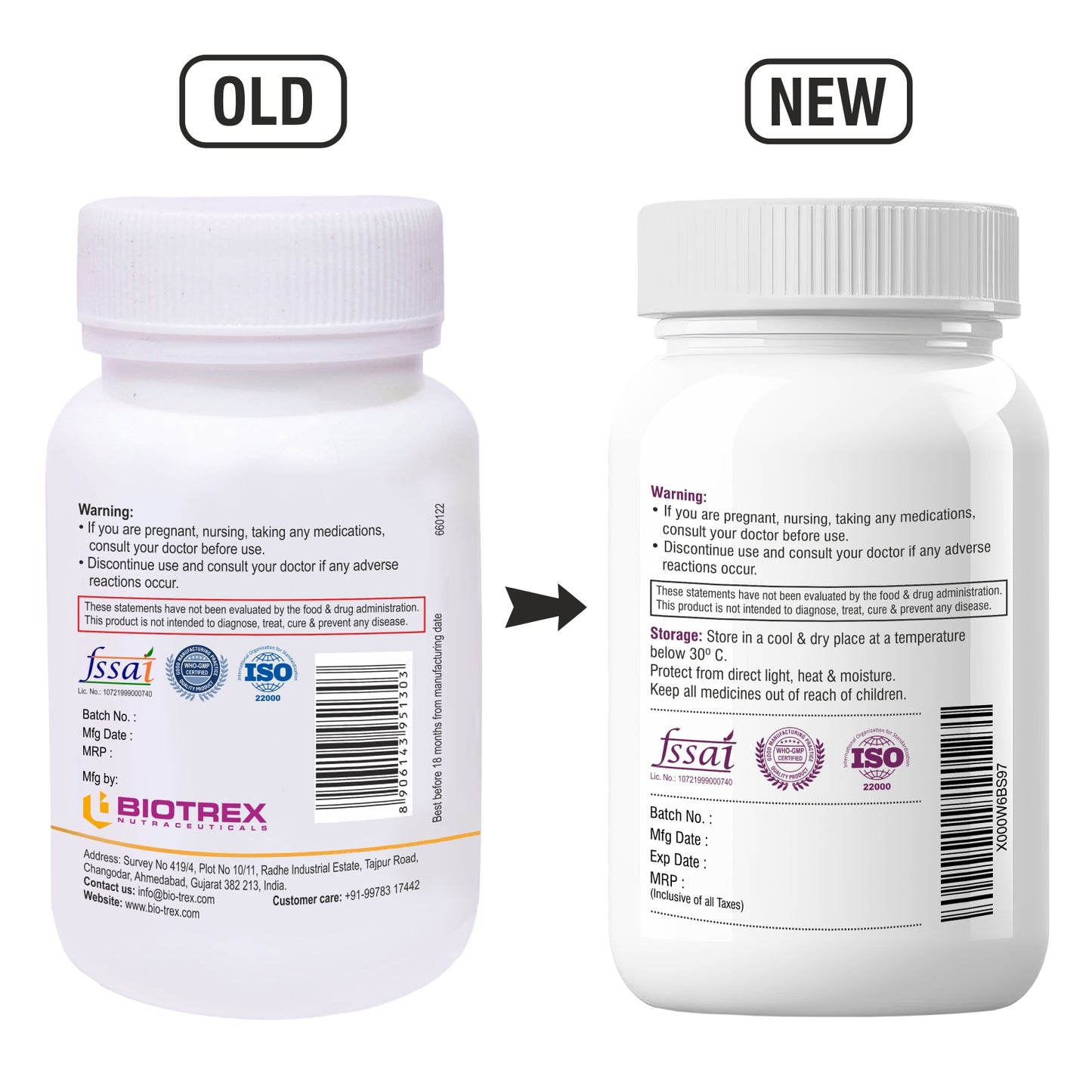Biotrex Glutathione 500mg - 60 Capsules